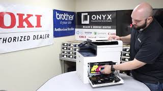 Xerox WorkCenter 6515  Onyx Imaging  Tulsa Printer Repair  Replace Drums [upl. by Onibag]