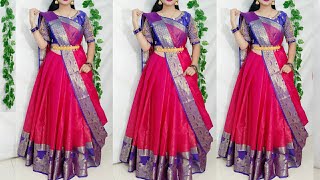 Orgenza Saree drape this style looks more elegant Saree lehnga draping stylesHow to wear saree [upl. by Gorman]