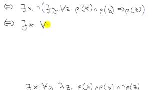 Äquivalenzbeweis mit Prädikatenlogik [upl. by Sheaff224]
