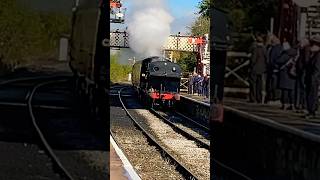 lms 11456 saddletank steamengine elr heritage railroad railway autumn gala station [upl. by Barlow911]