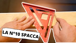 Poche persone conoscono questi 10 modi per utilizzare la squadra da carpenteria speed square [upl. by Ratcliffe]