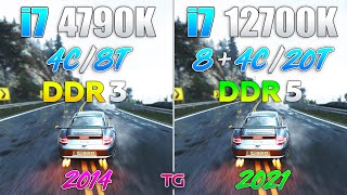 i7 4790K vs i7 12700K  7 Years Difference [upl. by Lahcim]