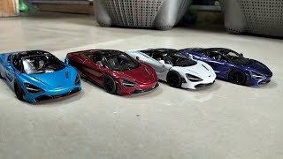 Kinsmart 136 Scale McLaren 720S Die cast Car Model  Reviews [upl. by Acinnad]