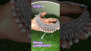 Silver white pearl set coimbatore classy trendy elegant homey budget simple [upl. by Latsyrhc283]