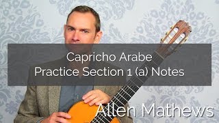 Capricho Arabe Practice Section 1a Notes [upl. by Erlond495]