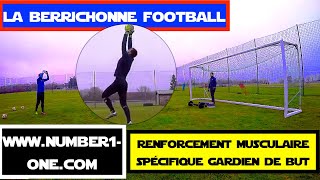 Spécifique Gardien de but RENFORCEMENT MUSCULAIRE GOALKEEPER TRAINING La Berrichonne Football [upl. by Aniretake]