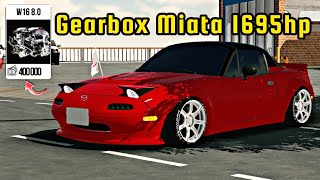 Gearbox Mazda Miata Car Parking 1695hp [upl. by Dnalyk56]