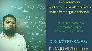 Translated conicsconic sections shifted from originparabola at an arbitrary point [upl. by Virendra]