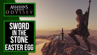 Assassins Creed Odyssey  Sword in the Stone Easter Egg [upl. by Ennovehs752]