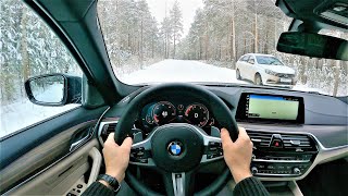 2018 BMW 530d  POV Test Drive [upl. by Anawk]