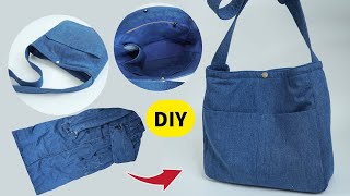 Trench coat transformation ultrapractical satchel丨Sewing Tips丨Creative Sewing [upl. by Fitting495]