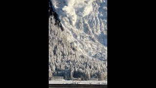 Avalanche in Juneau Alaska on January 16 2024 [upl. by Asiruam]