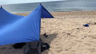 The view of our tent on Herring Cove Beach [upl. by Juster242]