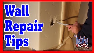 How To Patch A Hole In Sheetrock Drywall Repairs [upl. by Wina]