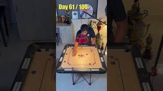 THE ULTIMATE CARROM BOARD FINISH  DAY 61100 [upl. by Aidul]