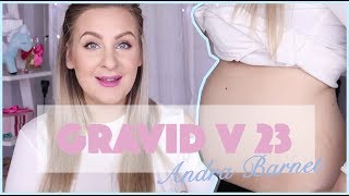 Gravid för andra gången visar magen  GRAVID V 23 Andra barnet [upl. by Selestina]