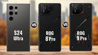 Samsung S24 Ultra vs Asus Rog Phone 8 Pro vs Asus Rog Phone 9 Pro  Comparison [upl. by Rivard]