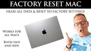 How to RESET MAC to FACTORY SETTINGS New amp Old Macs Erase All Data [upl. by Eilrahs]