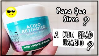 Acido Retinoico ¿Qué es y Para Qué Sirve  Beneficios de la Tretinoína [upl. by Lempres]