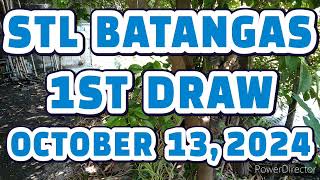 STL BATANGAS RESULT TODAY 1ST DRAW OCTOBER 13 2024 12PM  SUNDAY [upl. by Clarey]