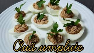 Oua umplute🥚cu pate si mustar👉oua aperitiv simple [upl. by Sremlahc]