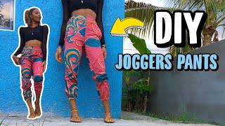 How To Sew JOGGERS PANTS With Pockets From Scratch ••• DIY Joggers LearnToSew  sewquaint [upl. by Umberto226]