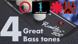 Four bass tones you can make with just your Fender Rumble [upl. by Halford]