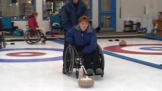 SureShot Curling Stick Wheelchair Curling Instructional Video [upl. by Kinney]