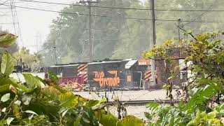 Spotted Rio Grande Locomotive in Akron Ohio 101224 [upl. by Daigle709]