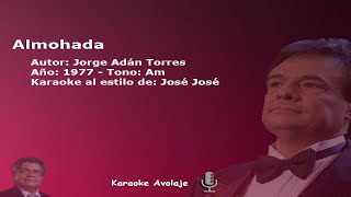 Almohada José José con Trío Karaoke Tono Am [upl. by Nyltiak]