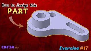 Efficient Part Design in CATIA V5 Exercise 17  MultiPad amp Drafting Tutorial [upl. by Odnamla]