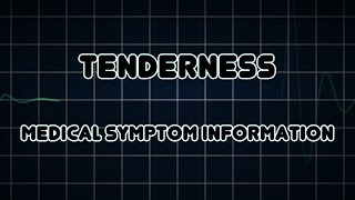 Tenderness Medical Symptom [upl. by Vod]