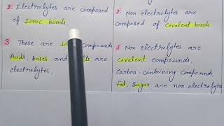 difference between electrolytes and non electrolytes [upl. by Zimmermann]