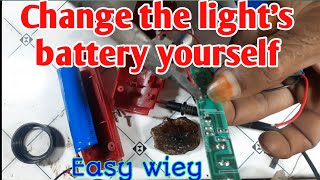 How do you change the batterie in a torch flashlight Replace battery small LED Torch Light Ripear [upl. by Sirraj]