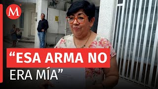 Exjueza Angélica Sánchez da seguimiento a denuncia en su contra por presunto uso de arma de fuego [upl. by Merat283]