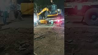 unloading jcb at santinez near hotel vivanta goa [upl. by Anastase]