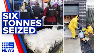 One of nations biggestever meth busts intercepted in Canada  9 News Australia [upl. by Eikcuhc]