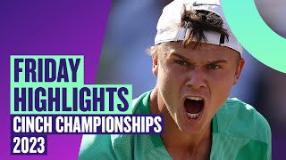 Rune faces Musetti amp Alcaraz vs Dimitrov  TAG Heuer Highlights  Day 5  Cinch Championships [upl. by Oal205]