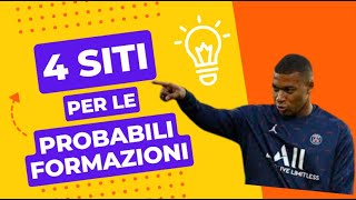 I Migliori Siti Per Le Probabili Formazioni  SORARE [upl. by Swithbert]