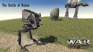 Men of War Assault Squad 2  STAR WARS  Galaxy At War  THE BATTLE OF NABOO [upl. by Sidonius]