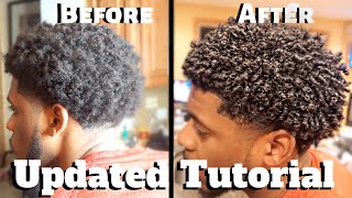 Mens Curly Hair Tutorial pt2  Define Curls Natural Hair [upl. by Nohpets214]