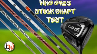 PING G425 DRIVER STOCK SHAFT TEST  Which shaft is right for YOU [upl. by Yntruoc]