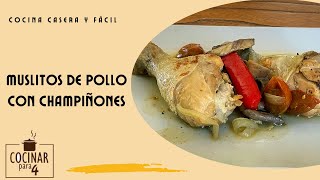 Muslitos de pollo con champiñones [upl. by Ellenar]