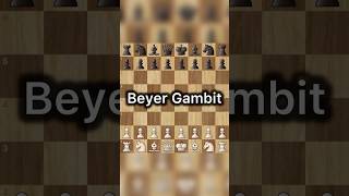 Beyer Gambit  Chess Trap chess chessgame chesstactics chesscom games gameplay gamer [upl. by Poulter]