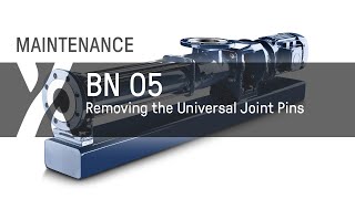 Maintenance BN  05  Removing the Universal Joint Pins [upl. by Yrkcaz]