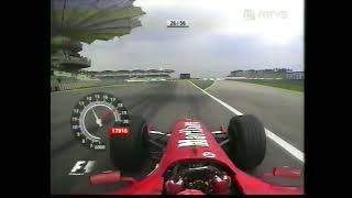 Sepang 2004 GP Onboardpätkiä [upl. by Dominica]