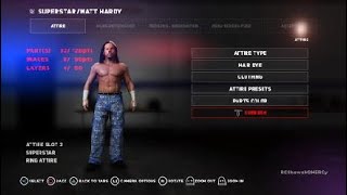 WWE 2K18 Matt Hardy 2018 Blue Pants Design Attire [upl. by Lennaj]