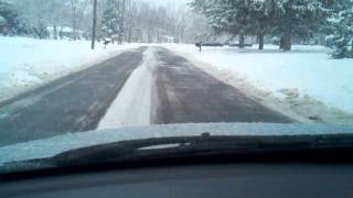 BMW in 528i In Snow Epic Traction Control Floored [upl. by Bakki280]