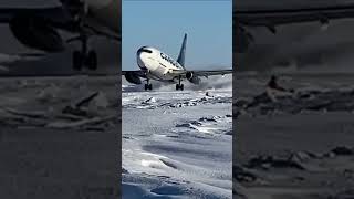 B737200 Takeoff from SnowCovered Runway [upl. by Scever]