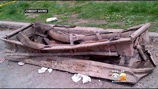 Abandoned Casket With Human Remains Found In Brooklyn [upl. by Ahsiuqet]